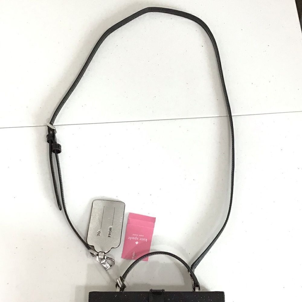 kate spade New York Black Other Wrapping Party Gift Box Crossbody Bag New - Picture 6 of 16